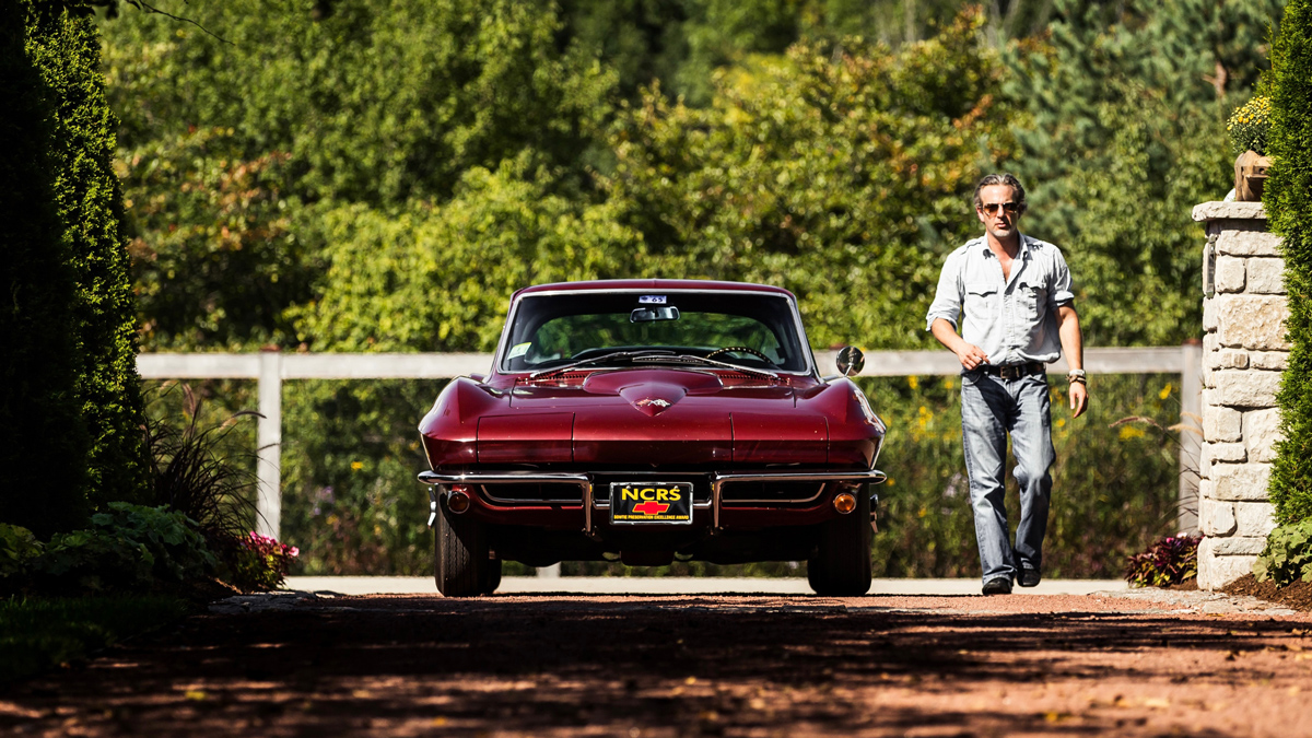 Rick Barrack with corvette