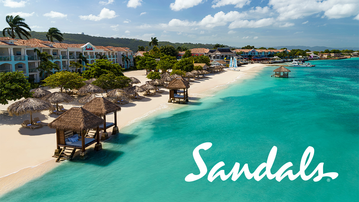 an oceanfront Sandals Resort in Montego Bay