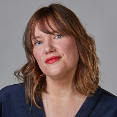Photo of the speaker, Mary Kate Callen, in the webinar