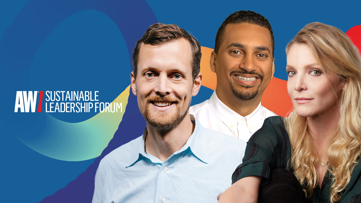 Sustainable Leadership Forum speakers Austin Whitman, Kristy Caylor and Orlando Baeza