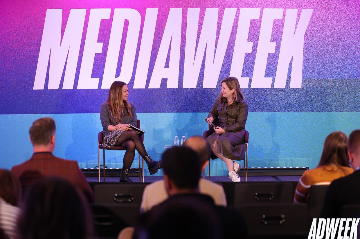 Lindsay Hegleman (left) and Zoë Ruderman on stage